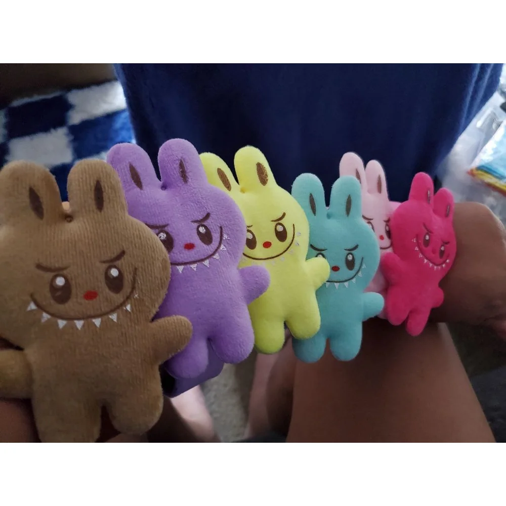 Brown Labubu, Monsters plush Slap Bracelet -How fun